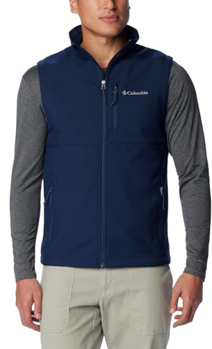 Columbia Mens Ascender II Softshell Vest, Collegiate Navy, X-Large Tall