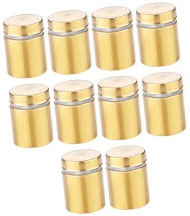 10St Werbe-Pin Werbeglas-Abstandsnagel Nagel aus Glas Embleme Wandhalterungen abheben Wandhalterungen aus Edelstahl Bilderrahmen Wandbehang Poster Hardware- das Schild