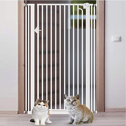 Sicherheitsverlängerungen für Tür-Laufgitter für Haustiere, Sicherheitsgitter, extra hohes Haustiergitter für Hunde und Katzen, Barriere für Türen, Treppen, Flure, Metall-Sicherheitstore für