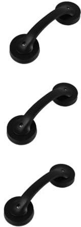 FRCOLOR 3pcs Non-Skid Bathroom Grab Bar Suction Shower Handle for Elderly Safety Bathtub Handrail