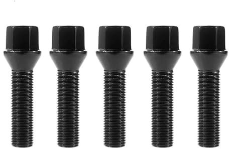 Spurverbreiterungen Auto Distanzscheiben 10 Stück Auto Rad Lugs Schrauben Für F10 F30 F15 F16 Für Muttern Stehbolzen Schrauben M12 X 1,5 M14 X 1,5 M14 X 1,25 Universal Schwarz 12,9(45mm,M12x1.5)