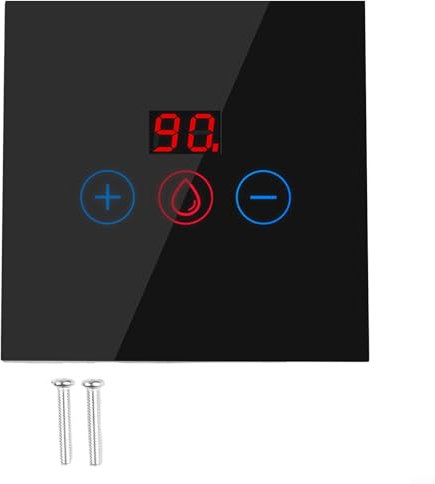 Smart Immersion Heater Timer Switch, 2.4Ghz WiFi Water Heater Switch, for Smart Touch Boiler Switch With Timer, for Smart Life APP Remote Control, Voice Control + APP Remote Control, 86x86x36 mm