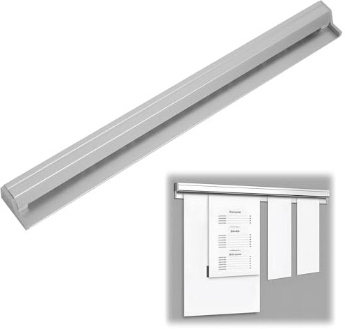 EuAcesry Komandenhalter für Restaurant, 30 cm, selbstklebende Klemmleiste, Bestellleiste aus Aluminium für Bestellungen, Organizer zum Aufhängen von Karten, Blöcken, Zusammenstößen