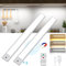 Lampe de Placard 2 Piece Lumiere Détecteur de Mouvement Interieur 41CM, Télécommande, 3 Températures de Couleur Lampe LED Rechargeable Cuisine Réglette Luminosité Réglable Veilleuse Couloir Escalier