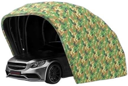 JKELPV Cocheras Garaje Plegable semiautomático móvil retráctil para Exteriores, cobertizo de estacionamiento Sencillo, toldo para Coche, antisol y marquesina. Toldo de Coche