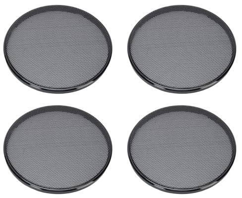 Garsent Lautsprecher Grill Abdeckung, 4 Stück 5,87 in Auto Lautsprecher Schutzkappe, Horn Schutz Gehäuse, Kalt Gewalzte Stahl Runde Lautsprecher Grill Kappe für Car Home Audio