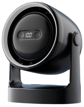 Atthatmmt 12000mAH Battery Operated Camping Fan, 100 Speed Bladeless Electric Fan, USB with Fan Rechargeable Cooling Mini Mute Desktop