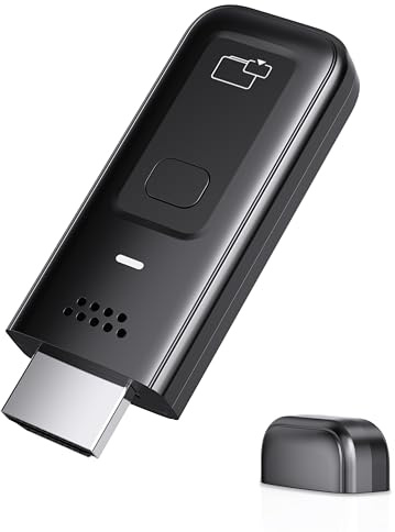 Wireless HDMI Display Dongle Adapter, 4K Decode 1080P@60Hz HDMI Wireless Plug & Play Extender for Smartphone Laptop to TV/Monitor/Projector, Support Airplay & Miracast, for Conference Room