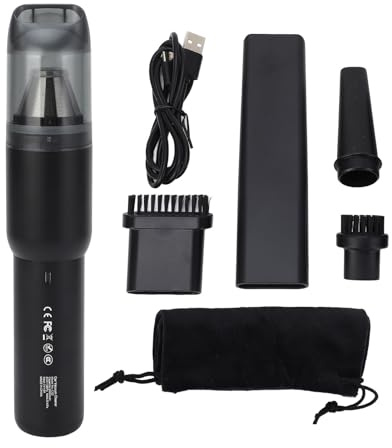 Adfaga 20000Pa Potente Aspirapolvere per Auto Senza Fili Tenuto in Mano Leggero Portatile Aspirapolvere Forte Aspirazione per Auto Home Office con Custodia per Cavo USB in Lega di