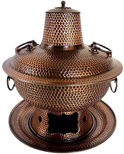 Kopparkastruller, Traditionell kinesisk koppar Hot Pot(36cm)