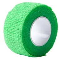 Medicalcorner24 Fingerpflaster Fingerverband Fingertape Wundverband Fingerbandage, kohäsiv, selbsthaftend, 2,5cmx4,5m, grün