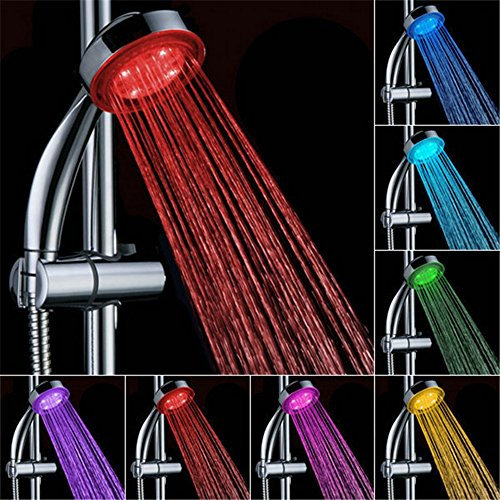 Perfectii LED Cabeza de Ducha Teléfono Con Luz Cambio de Color 7 Colores Automático - Alcachofa de Baño Mano