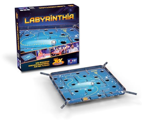 HUCH!, LABYRINTHIA, Geschicklichkeitsspiel für Kinder, Spannendes Kugel-Labyrinth, Fördert Teamgeist und Geschicklichkeit, Für 1–8 Spieler ab 7 Jahren