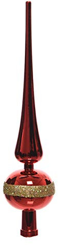 KAE Pointe de Sapin de Noël en Plastique décorée de Paillettes 25 cm