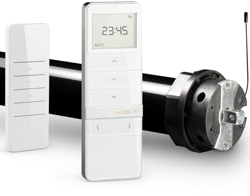 NOBILY Profi-Set PRE4 inkl. Funk-Timer Exquisit Handsender Rolladenmotor Rollladenmotor Rohrmotor Rohrantrieb Funksender Elektronisch