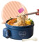 AI LOVE PEACE Microwave Noodle Bowl, BPA-Free 1200ml Soup Mug with Handles, Portable Ramen Container for Students & Offices, Pink