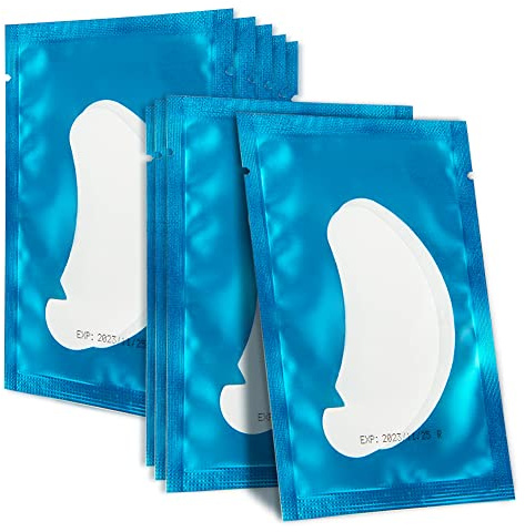 Lunamoon 50paia Patch Ciglia Cerotti per Extension Ciglia Eyelash Pads | Pads Ciglia Cuscinetti Occhi per Extension Ciglia Eye Gel Patches for Eyelash Extension Uso Professionale