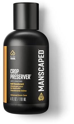 MANSCAPED® The Crop Preserver®, Anti-Chafing Men's Ball Deodorant, Male Care Hygiene Moisturizer Featuring Soothing Aloe Vera, 118ml (1-Pack)