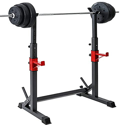 Verstellbarer Squat-Hantelhalter, verstellbare Rack-Langhantel, Gym-Squat-Rack geeignet für Outdoor-Fitness und Fitnessgeräte für Krafttraining zu Hause