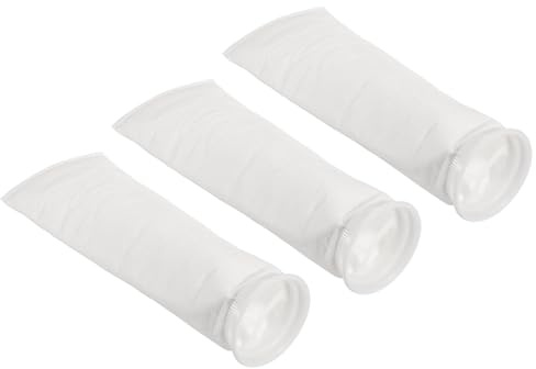 PATIKIL 4 Inch Ring Filter Socks, 3 Pack 1 Micron Mesh Bags Pool Skimmer Basket