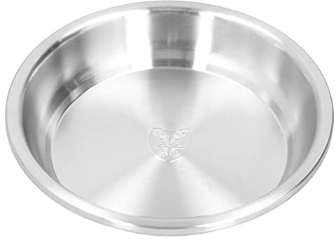 Qcwwy Plato Hondo Pulido Espejo de Acero Inoxidable, Plato para Servir Sopa y Ensalada Resistente para Cocina Casera, Juego de Cena Apilable de Forma Redonda (Plato hondo Lizi 304: 24cm)