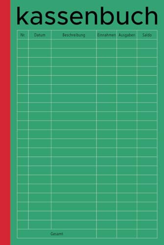 kassenbuch: Perfekt Kleingewerbe und Selbstständige,für die Verfolgung von Finanzen und Transaktionen (Hardcover-Buch),120 Seiten