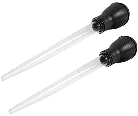 Toddmomy 2pcs Aquarium Waste Remover Tool Fish Tank Pipette High Transparency for Cleaning and Water Changing