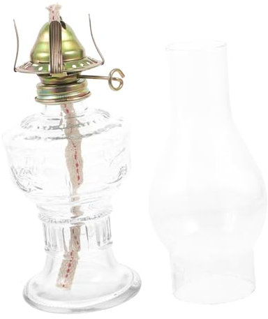 ABOOFAN Vintage Öllampen Petroleumlampe Glas Petroleumlampe Dekorative Notfall Camping Outdoor Garten