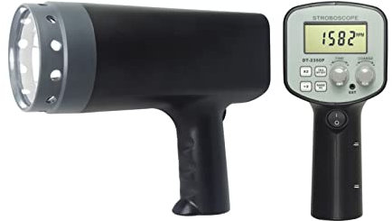 Digitaler Drehzahlmesser, Drehzahlmesser, Digitales Handheld -Stroboskop DT-2350PB Genauer Blitzlicht 50-40000 FPM Breite Messbereich Hochauflösende Messung der rotativen Geschwindigkeit Genaue Messun