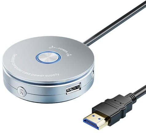 HUAJINGKEJI Commutateurs à bouton d'alimentation pour ordinateur de bureau, clé mécanique, interrupteur d'alimentation PC externe, extension de bouton