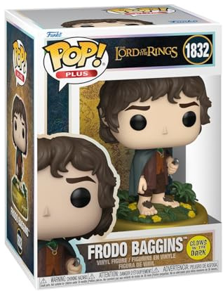 Funko POP! Plus: Lord of the Rings - Frodo Baggins - Glow in the Dark | Offizielles Fantasy Merch - Vinyl Sammelfigur als Regal Deko - Geschenkidee zum Geburtstag für Fans und Sammler