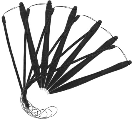 NUOBESTY Cordini Elastici per Penna Stilo Resistiva Touch Screen con Laccio in Abs, 6 Pezzi con Supporto Portapenna Portatile per Ufficio e Disegno
