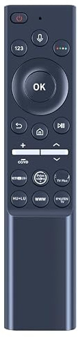 CLVIZCXOM SM-A6 Sprachfernbedienung Kompatibel mit Samsung Smart TV | Kompatibel mit LCD LED UHD QLED 4K HDR TV, mit 6 Tastenkombinationen