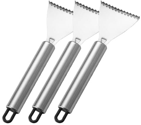 Holibanna Strumento di Rimozione Squame per Pesci in Acciaio Inox Spazzola Raschietto Strumento da Cucina per Squame per Pesci Lisca di Pesce