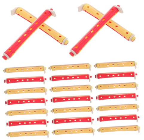 Didiseaon 24piezas Varillas Rizadoras De Plástico Para Permanente Herramientas De Peinado Diy Para Encrespador De Pelo Para Rizos Largos y Cortos Casa