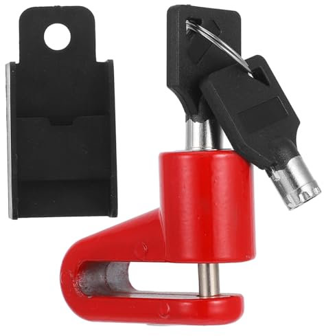 MUELODSIC Candado Disco Freno Antirrobo para Motocicleta y Bicicleta Cerradura Seguridad con Llaves Portátil para Freno De Disco Bloqueo Resistente para Motor Electromóviles y Bicicletas