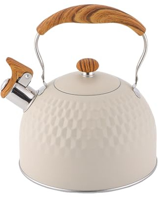 Bouilloire à thé sifflante pour cuisinière - Bouilloire sifflante à induction pour cuisinière - 2,5 L - Fournitures de cuisine - Théière pour induction électrique - Eau bouillante pour maison