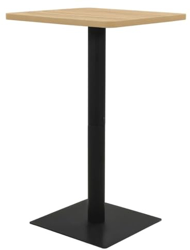 Teenpull Bistrotisch Eichefarben 78,5x78,5x107 cm, Quadratischer Bartisch für 2 Personen, Stehtisch für Küche, Esszimmer, Café, Modernes Design