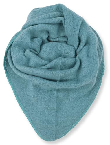 malito - Damen Modeschal - weicher Dreiecksschal Unifarben & Leo Print - langer flauschiger XXL Winterschal S601