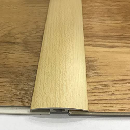 SdaryWare T-Profil-Übergangsleiste für Bodenbeläge, Türschwellenleiste als Ersatz für Türrahmen/PVC-Bodenbelagsübergänge in Holzoptik für Teppich zu Fliesen, selbstklebend,C 1pc-W 40mm - L 99cm/39in