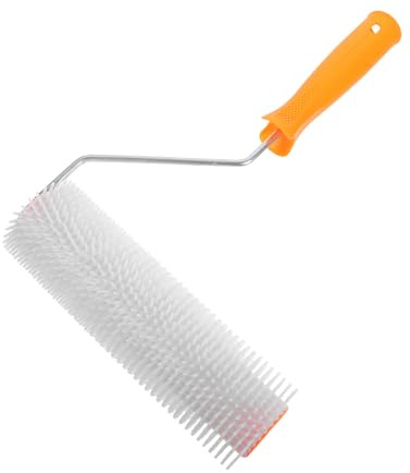 ANDRESLAD Spike Roller for Floor Leveling 9-Inch Screeding Tool for Concrete and Epoxy Paint Spike Roller for Bubble Removal in DIY Floor Surface Jobs