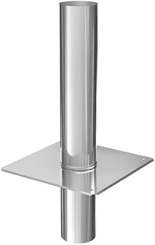 Schornsteinverlängerung Kaminverlängerung einwandig DN Ø 130 mm 0,5 m