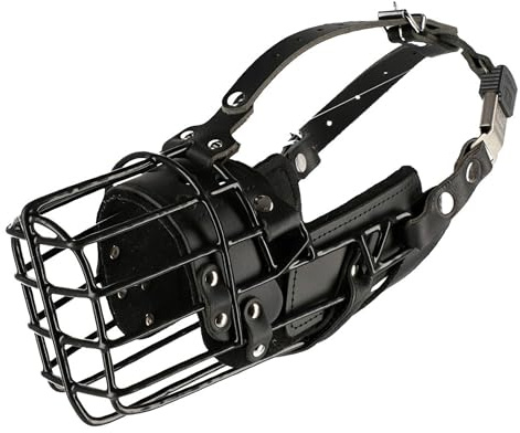 Dingo Gear Gummierter Metall-Maulkorb für Malinois | Professionell, Bequem, Universell, Lange Spaziergänge S03048