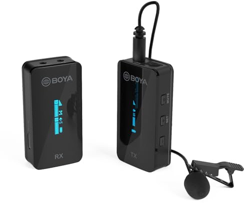 BOYA by-XM6 S1 - Sistema de micrófono inalámbrico de Solapa (2,4 GHz)