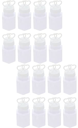 SAFIGLE Luftblasen Wedding Bubbles Seifenblasen 32 Stück Mini-röhrchen Lustig DIY Gefallen Herzen Feiern Behälter Leer Verlobung Valentinstag Weiße Abfüllung Seife Rohrgebläse Flasche