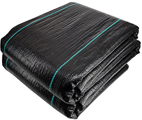 VOUNOT Weed Control Membrane 2m x 25m, Heavy Duty Weed Control Barrier Fabric, Landscape Ground Cover Suppressant Membrane for Garden, UV Stabilised