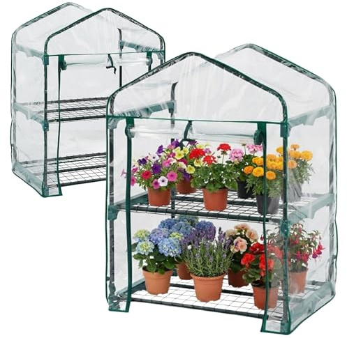 NEO TOOLS Gewächshaus Folie für den Garten, faltbar, pulverbeschichtete | Metallkonstruktion, Einfache Montage, Foliengewächshaus Gewächshaus, Für Tomaten