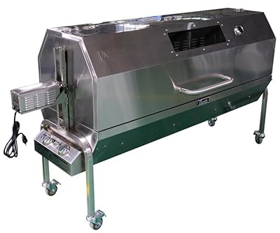 Charotis 62 Propane/Charcoal Spit Roaster - SSGC1-XL - 50W Motor with Rotisserie Functionality