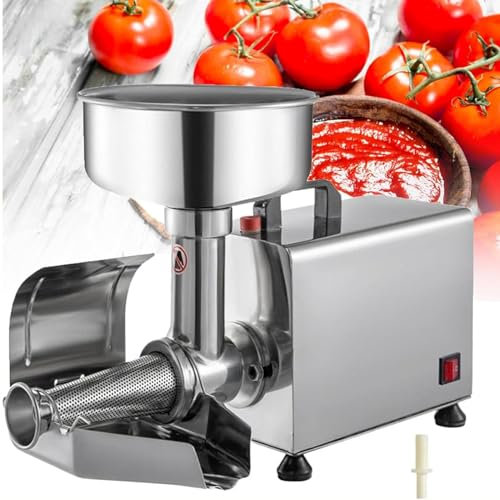 DDZJTPP Kommerzielle Tomatenpresse,Tomaten Fräsmaschine Für Tomate Und Marmelade Edelstahl Lebensmittelpresse Soßenmaschine Fruchtpresse