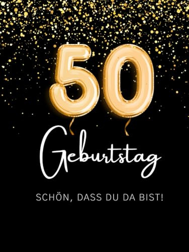 Gästebuch 50. Geburtstag zum Ausfüllen & Ankreuzen | Hardcover Gästebuch Geburtstag 50 Frau Gästebuch Geburtstag Mann lustig | Kreatives Geburtstag ... zum Ausfüllen | Originelle Geschenkidee